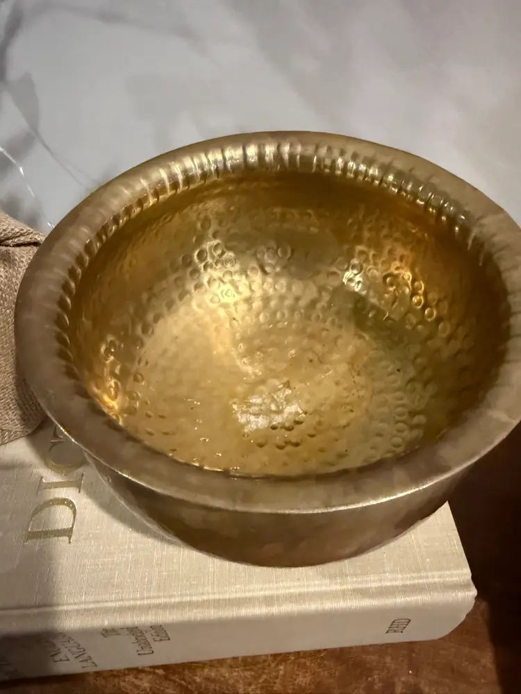 Brass Pedestal Pot/Bowl