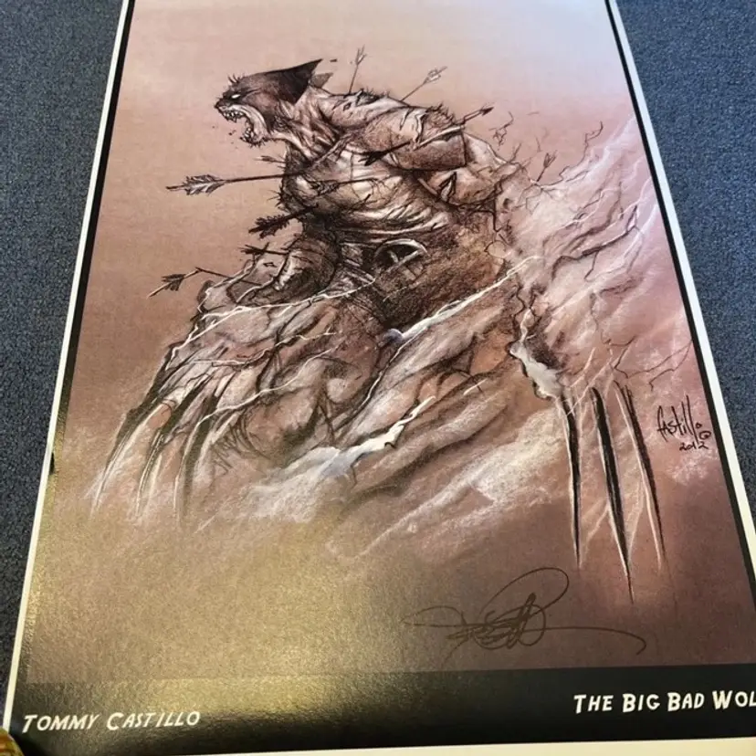 Tommy Castillo Signed Print The Big Bad Wolf 11x17 2012