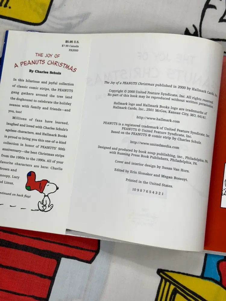 “The Joy of a Peanuts Christmas” Hardcover Book