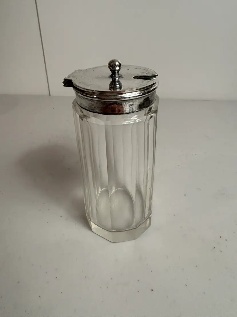 Sheffield England Tall Mustard Pot