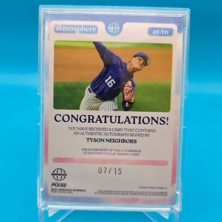 Tyson Neighbors 2025 Pulse Meridian Atmosphere Signatures 7/15 Baltimore Orioles