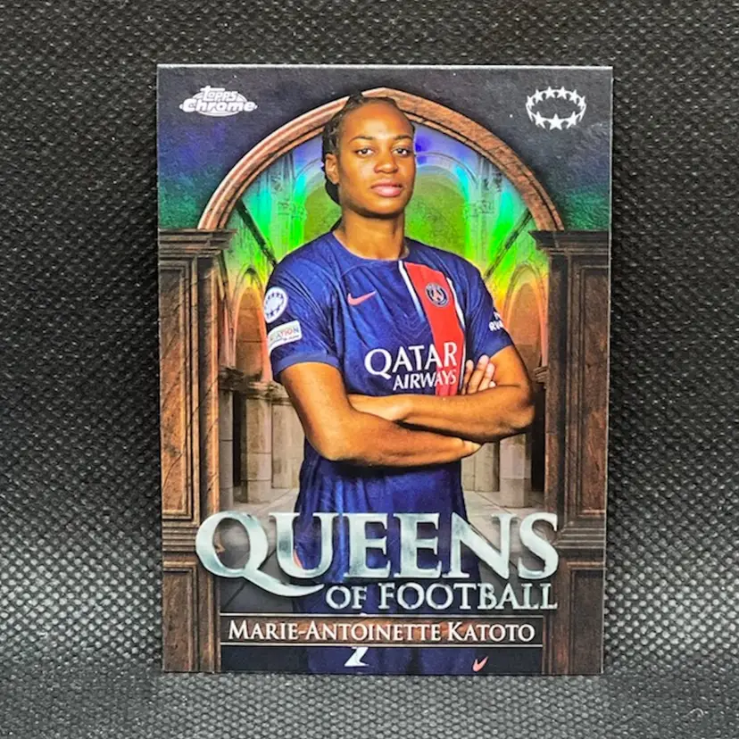 Marie Antoinette Katoto 2023/24 Topps Chrome UEFA Women Queens Of Football Soccer Card