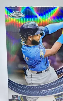 Junior Caminero 2024 Topps Chrome Rookie RC Strokes #S-24 Tampa Bay Rays