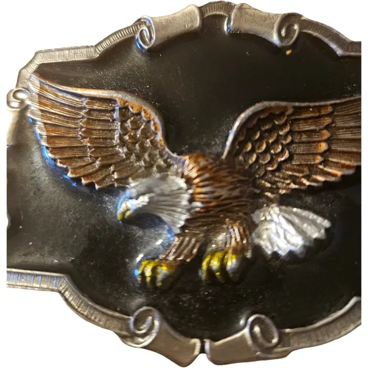 1983 Great American Buckle Co Eagle Belt Buckle