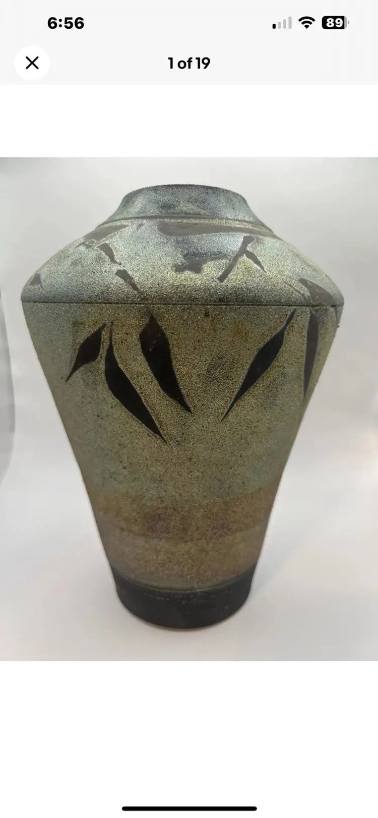 Raku 9” Vase