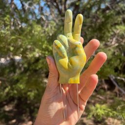 Peace sign Plant Stake