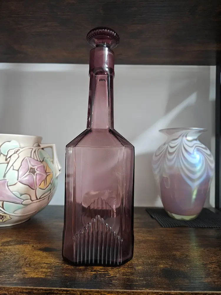 Purple deco decanter
