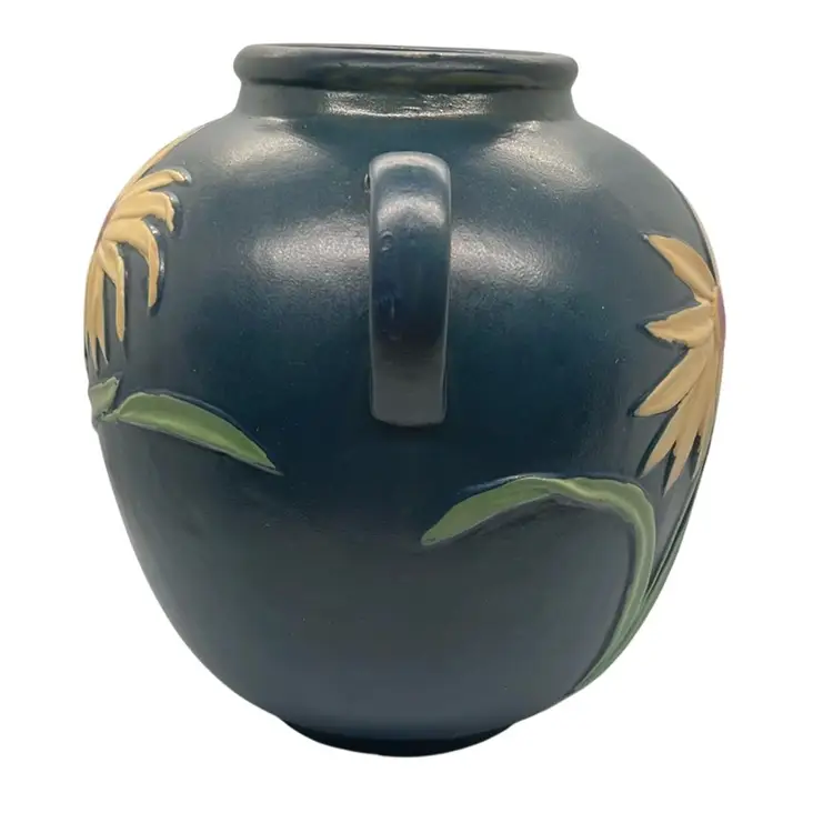 Vintage Roseville Ceramic Urn Flower Vase Pot 10”