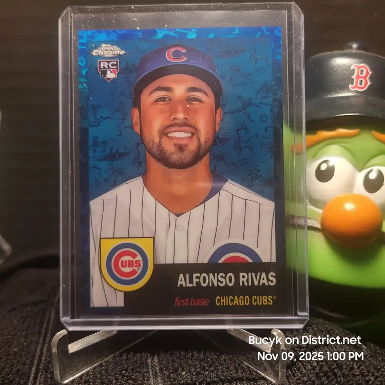 2022 Topps Chrome Blue - Alfonso Rivas Chicago Cubs 96/199