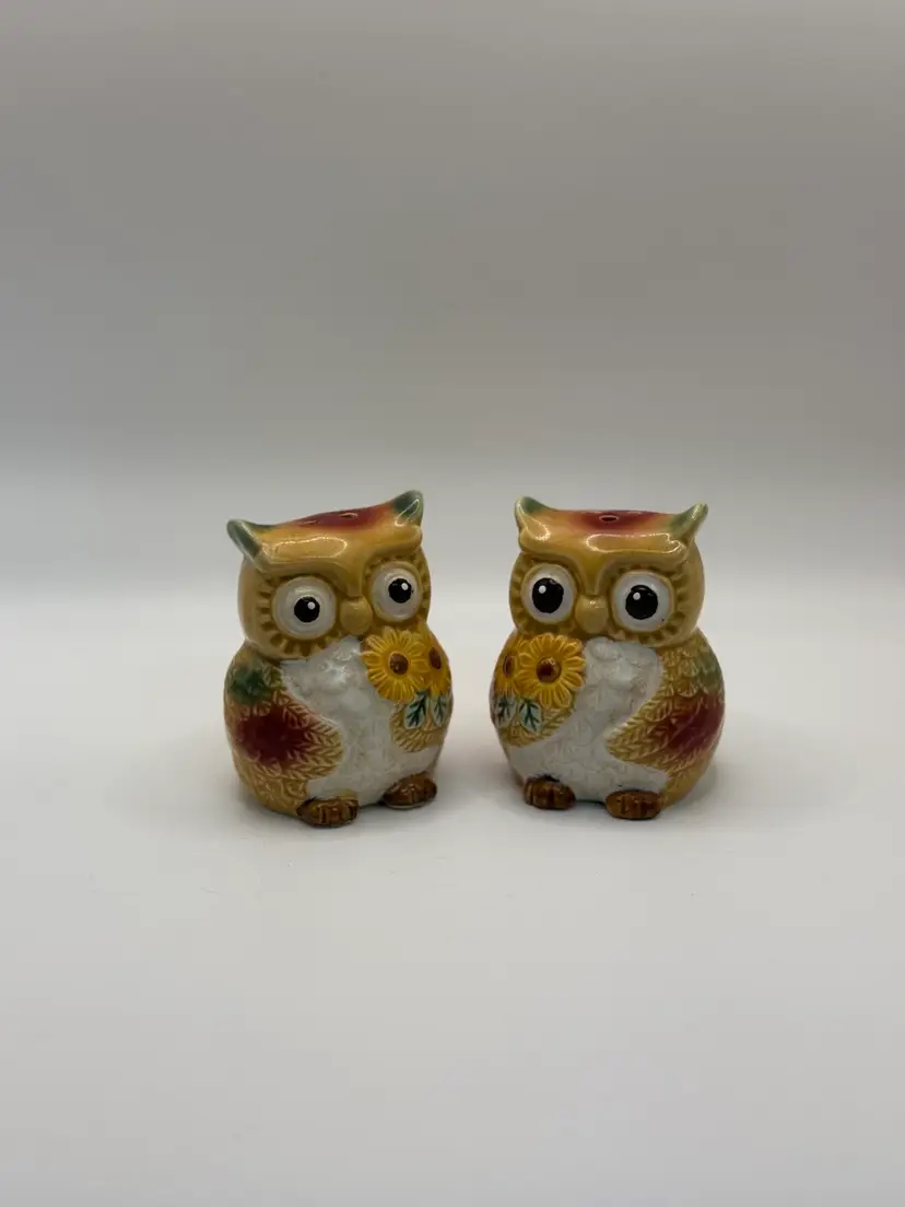 #01 Owl Salt And Pepper Shakers