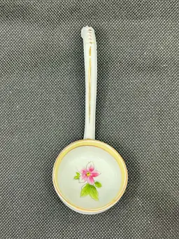 Antique Hand Painted Nippon Porcelain Mayonnaise Ladle Spoon