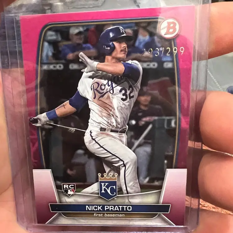 2023 Bowman FUCHSIA Nick Pratto ROOKIE RC /299 Kansas City Royals