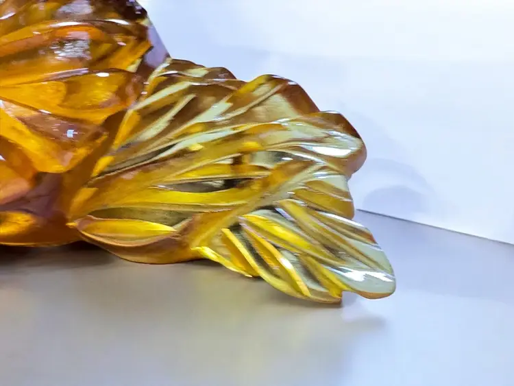 Large Art Deco Apple Juice Bakelite Brooch - Tested