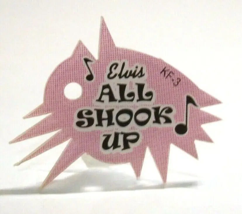 Elvis Presley Pinball KEYCHAIN All Shook Up Pink Plastic Game Promo 2004 
