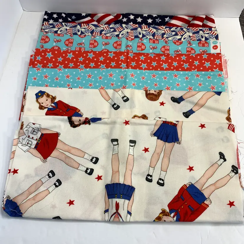 7-Patriotic Fat Quarters