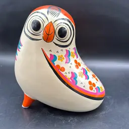 #01 - Ceramic Floral Painted Bank