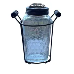 Rustic Honeycomb Flower Frog With Stand