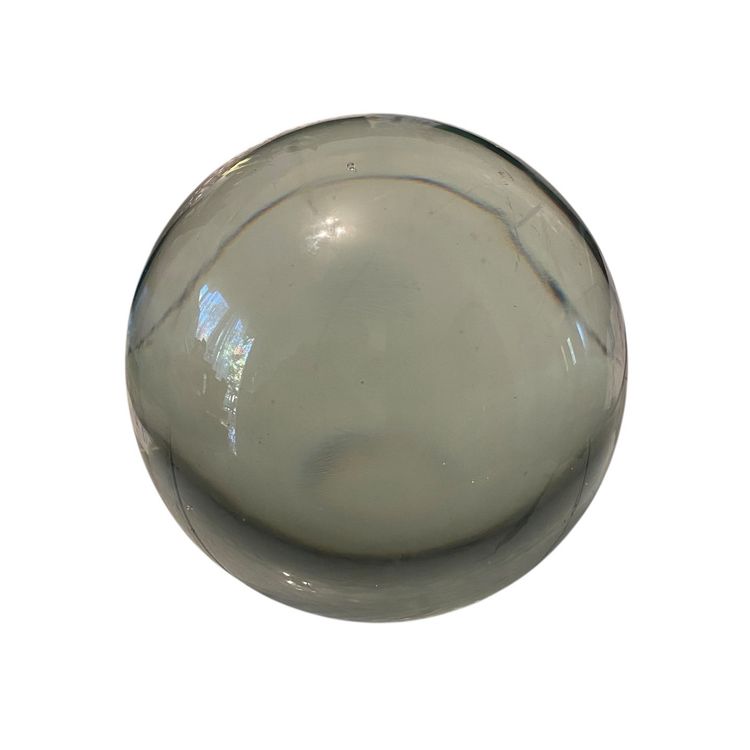 Large Clear Glass Sphere Crystal Ball. Clear Bottom.