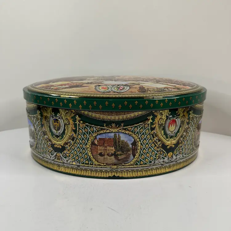Lebkuchen Schmidt Nuremberg, Germany, German Oval Biscuit Cookie Tin