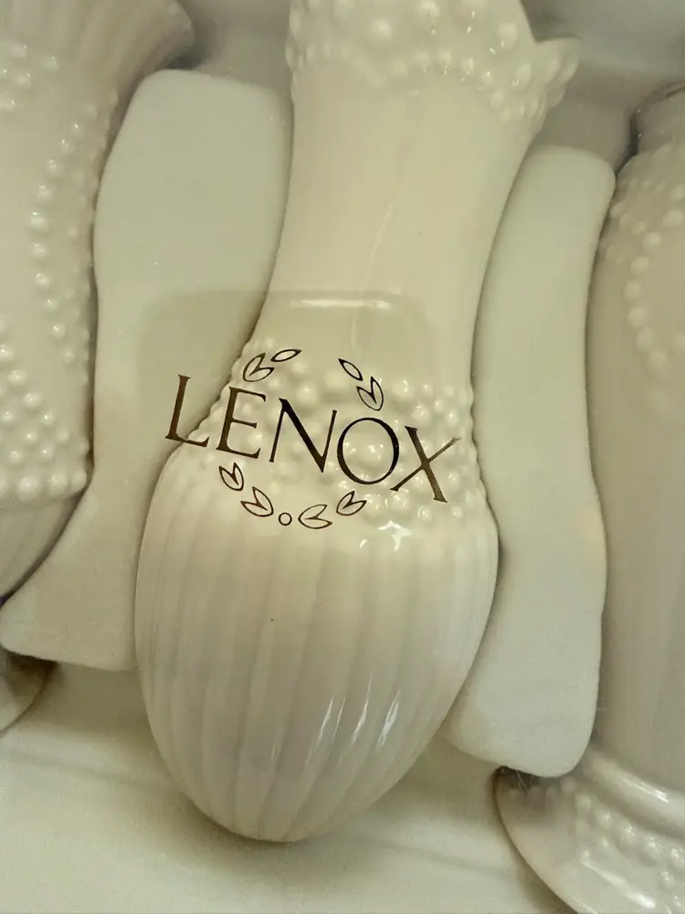 Lenox Beaded Vases, Set Of 3 New In Box