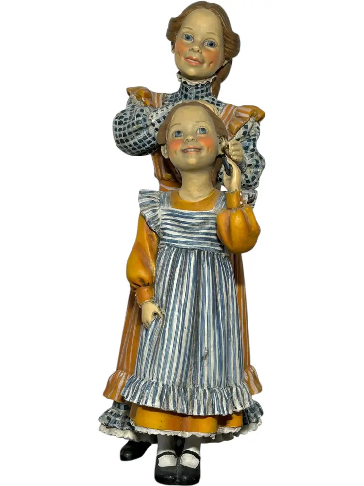 Carl Larsson Mother And Girl Combing Hair  Candy Design Norway 10”