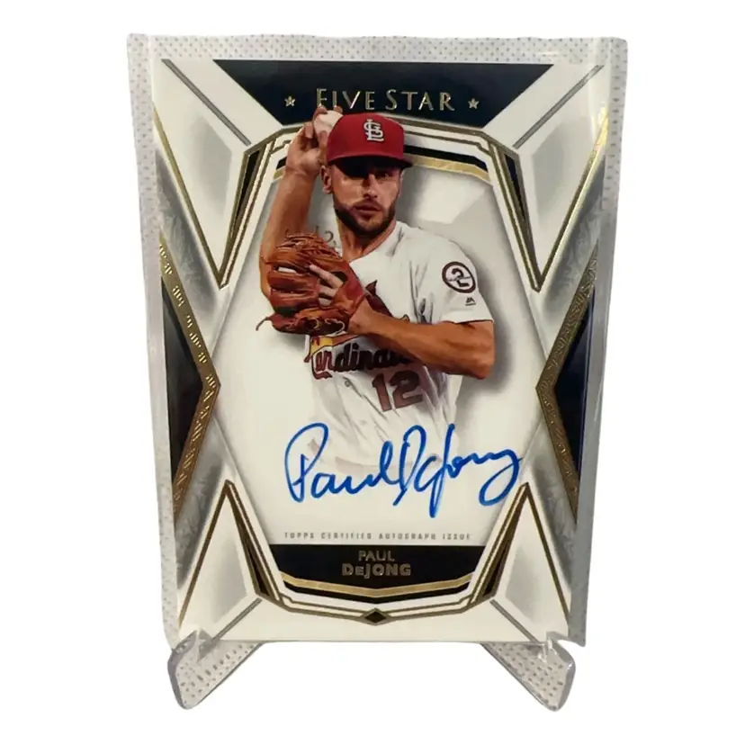 Paul DeJong Five Star On Card Auto! St. Louis Cardinals