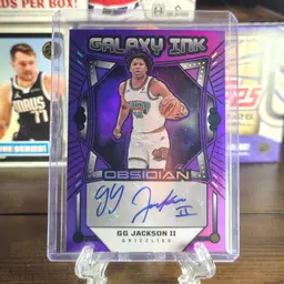 G.G. Jackson II 2024-25 Panini Obsidian Basketball Galaxy Ink Purple /49 GI-GGJ