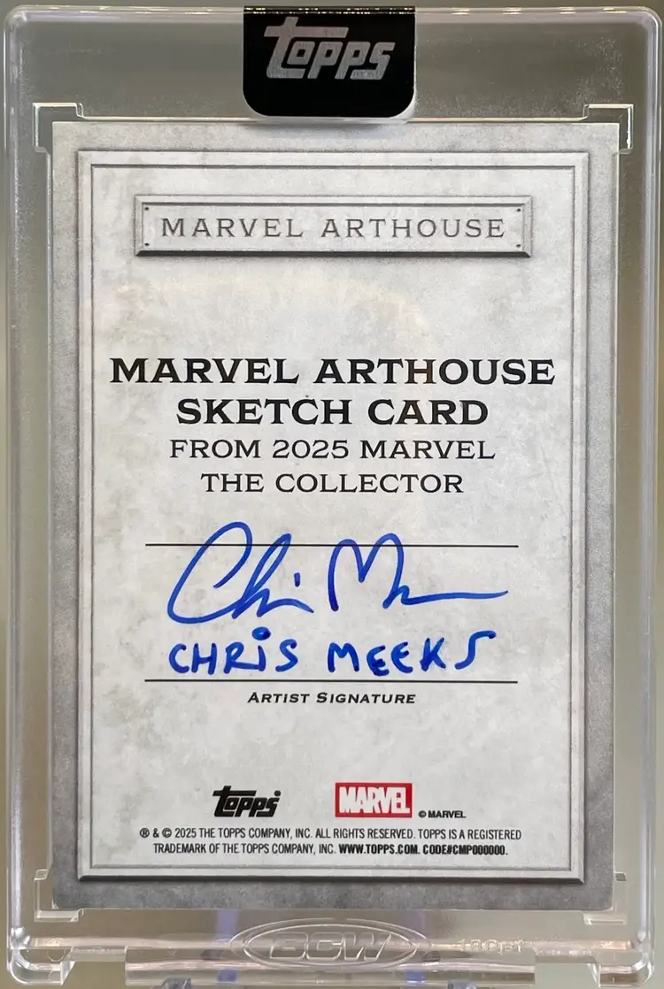 2025 Topps Marvel The Collector IKARIS Marvel Arthouse Artist Sketch #1/1