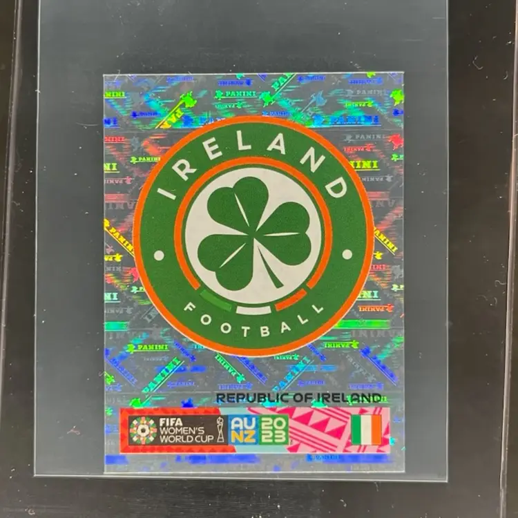 Ireland Crest 2023 Panini Women’s World Cup Sticker Ireland Soccer Card