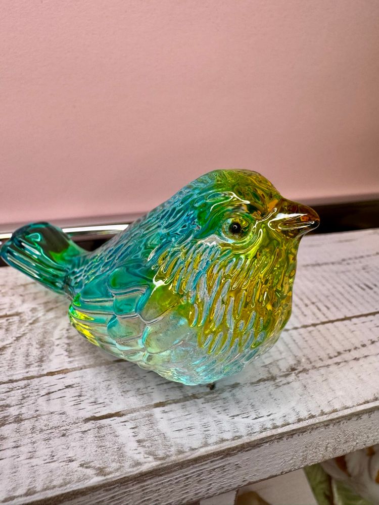 Mini Colorful Crystal Bird Figurine - 3'' inches