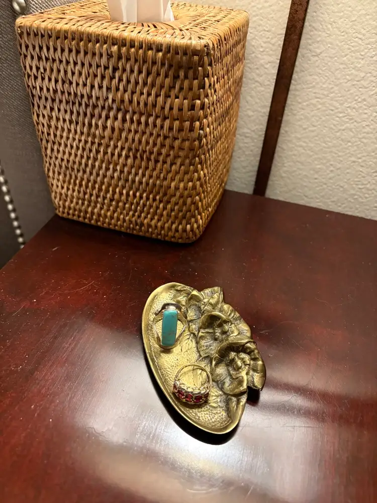 Antique Brass Trinket Tray