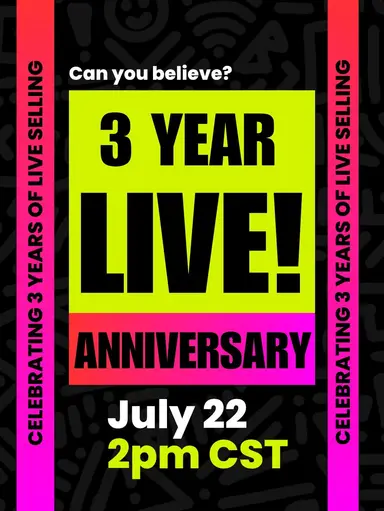 3 YEARS!!! Live Selling Celebration! 