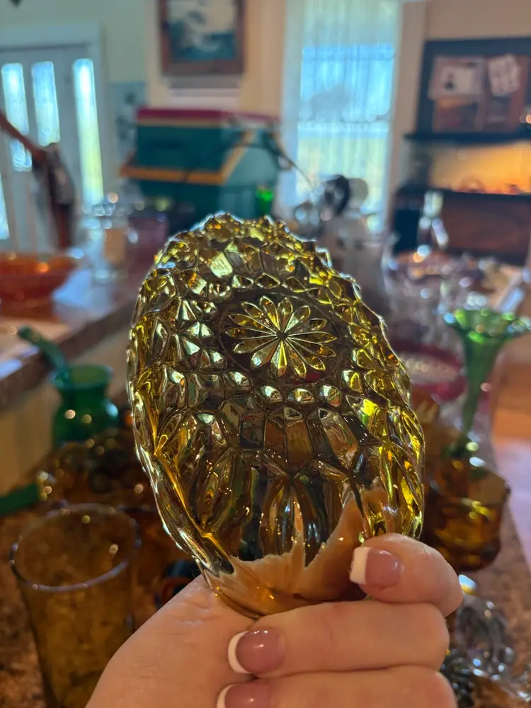 Vintage Amber Dish
