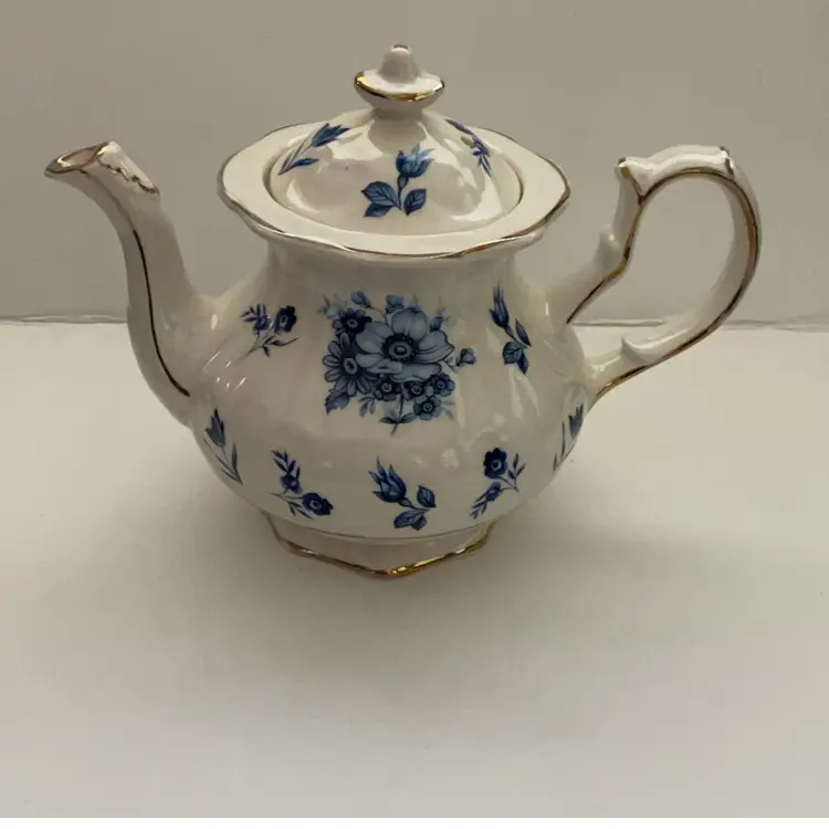 Price Kensington Vintage Blue Flowered Teapot