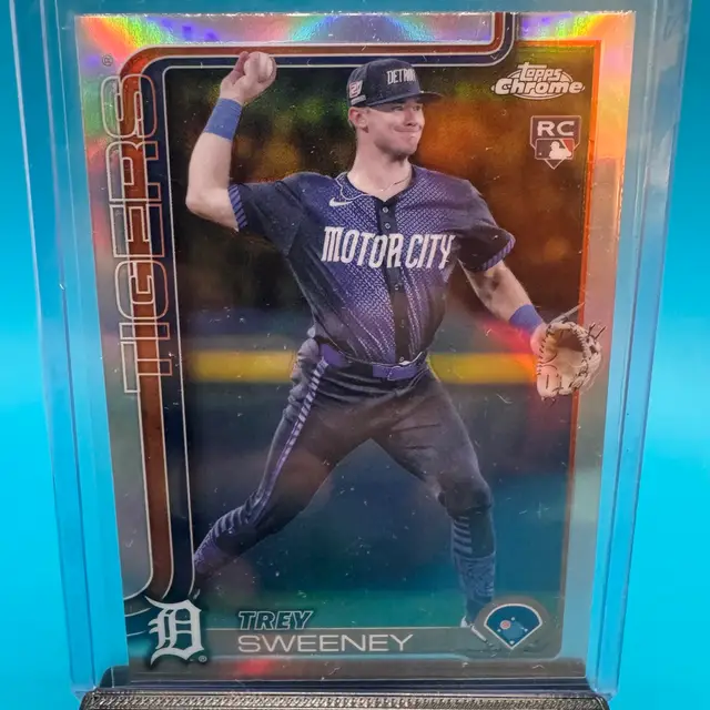 Trey Sweeney Topps Chrome Refractor RC Detroit Tigers