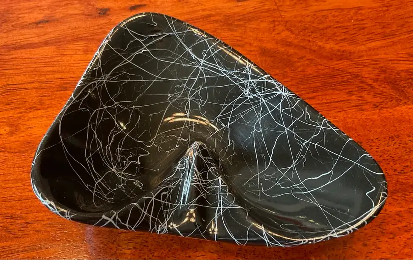 Retro Boomerang Ashtray Atomic Design