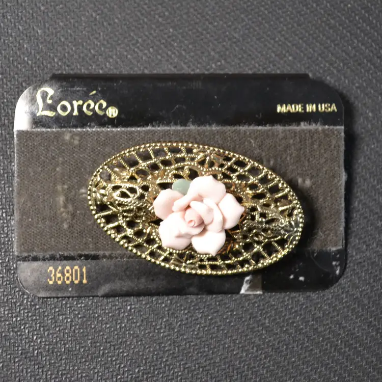 Vintage Jewelry Collection Loree Carded Brooch ACco Necklace