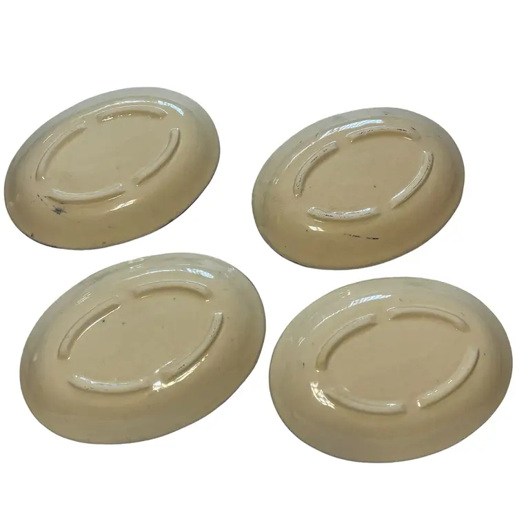 Talavera Guanajuato Blue Oval Serving Plates Set Of 4