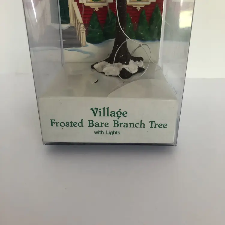 Dept 56 Village Frosted Bare Branch Tree Color Lights #52434 w/Box WORKS
