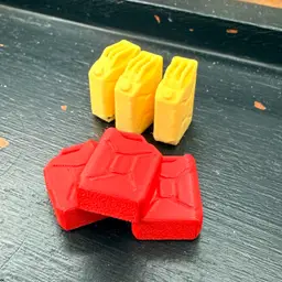 Gas Cans - pack of 6 - Junkyard Terrarium Miniature Set