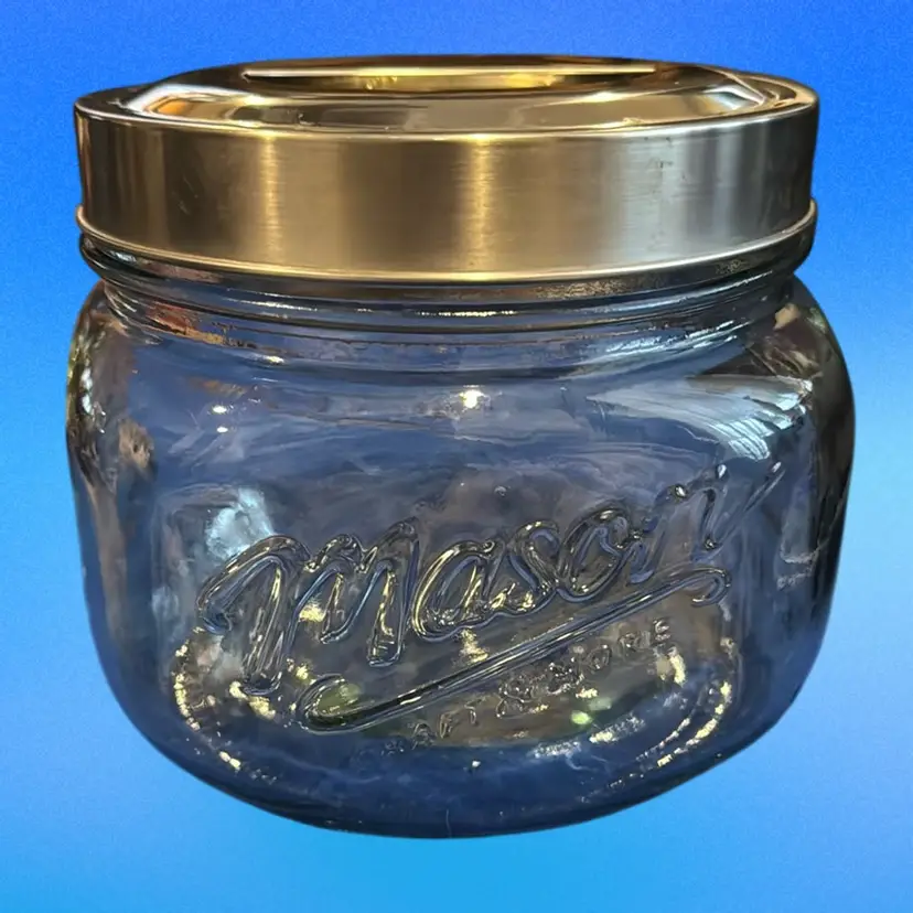 Small Glass Mason Jar Canister
