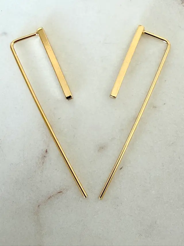Goldfill Minimalist Bar Earrings