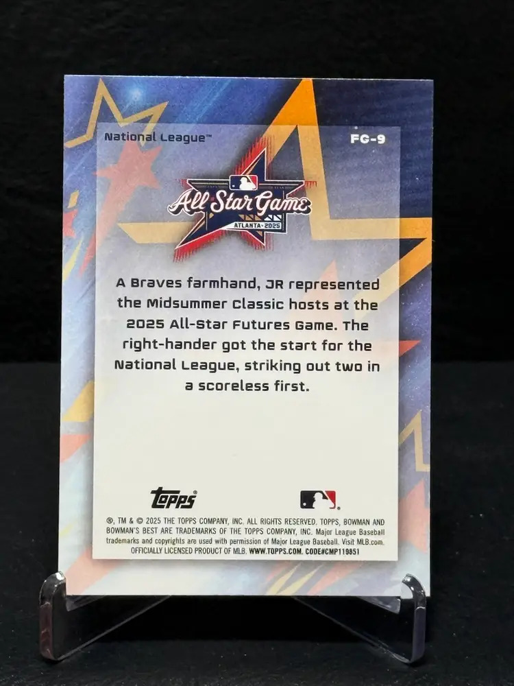 JR Ritchie 2025 Bowman's Best #FC-9 Prospect All-Star Future Game Atlanta Braves