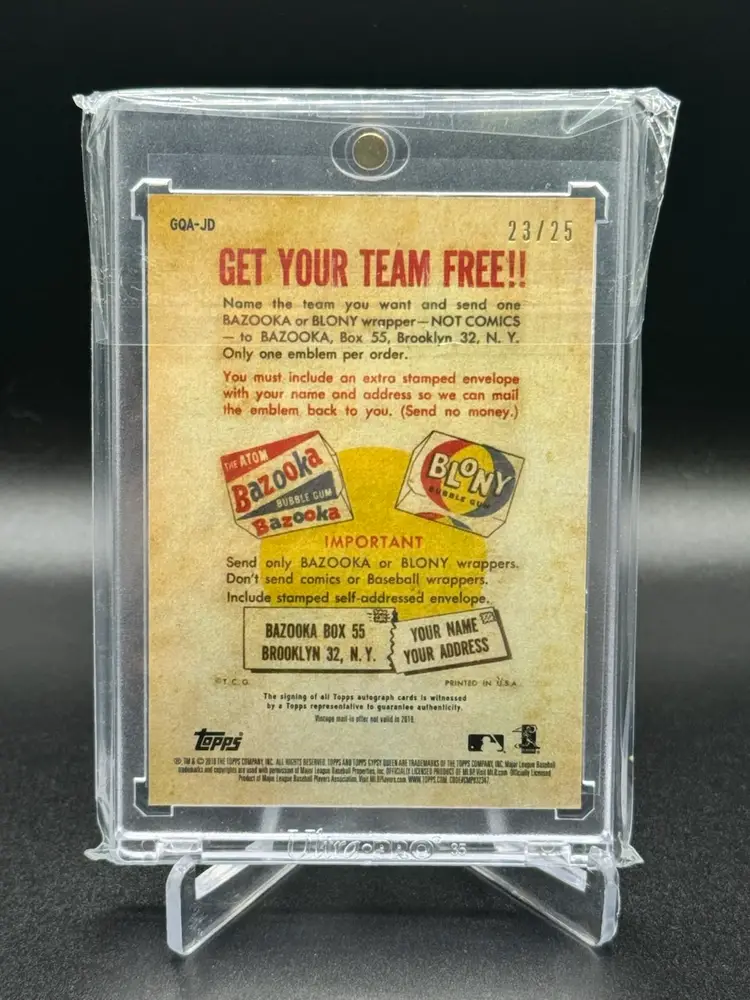 Jacob deGrom Auto 2019 Topps Gypsy Queen Autograph Card #23/25  New York Mets