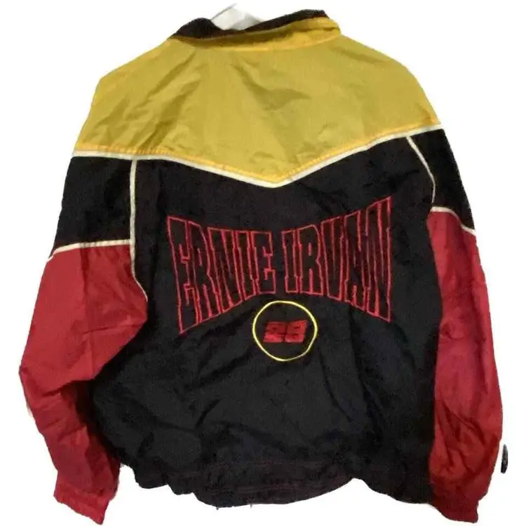 Ernie Irvin (28). NASCAR Racing Windbreaker Jacket. Size Large. Vintage 1990’s