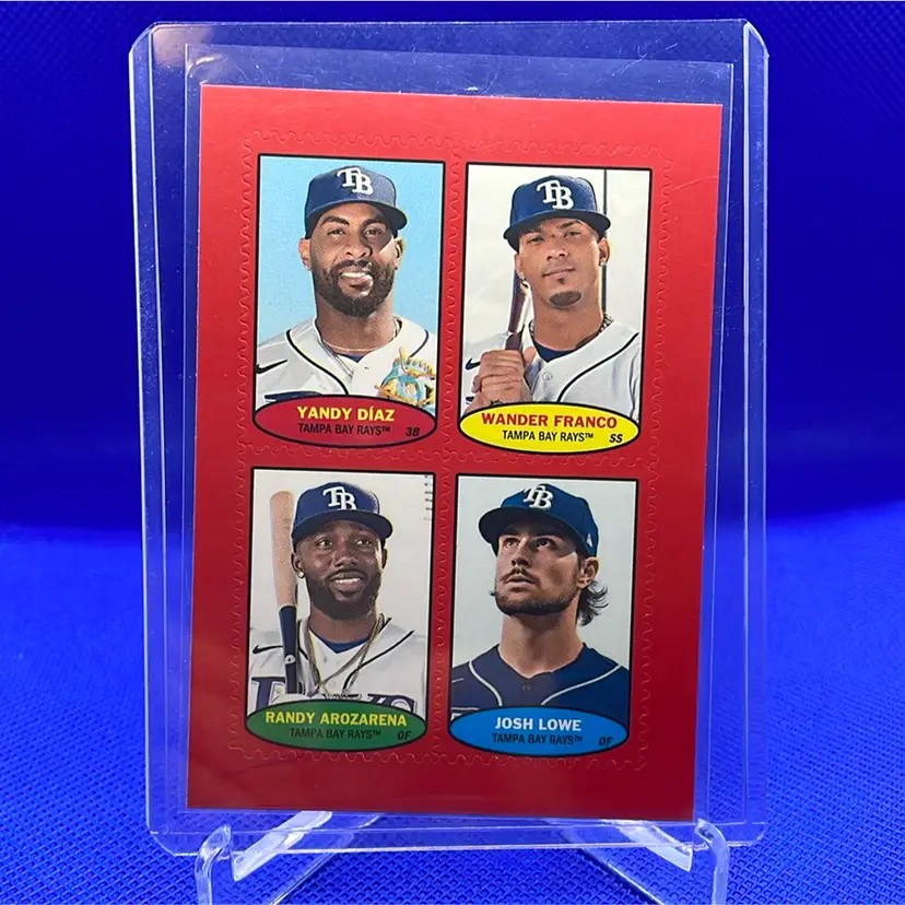 2023 Topps Heritage High Number Tampa Bay Rays Red Stamp SP