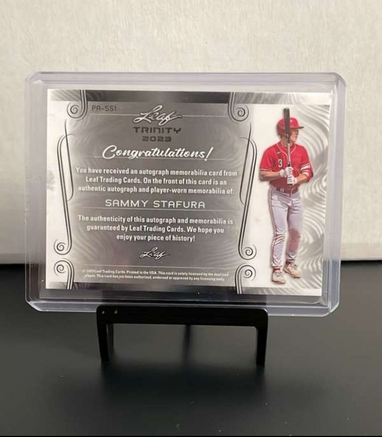 2023 Leaf Trinity Sammy Stafura Purple Patch Auto /10