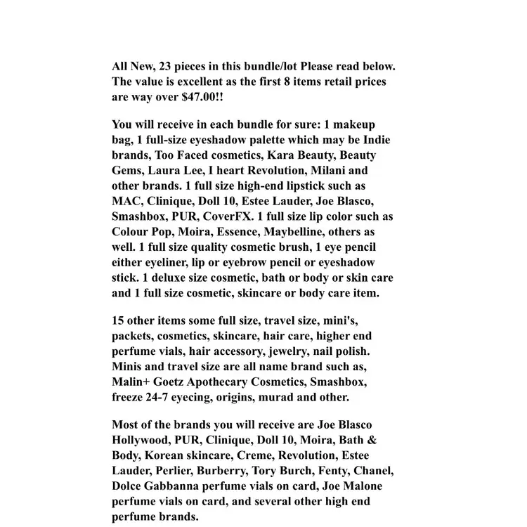 Premium Brand Name Makeup & Skincare Mixed Lot Deluxe & Full Size Eye Palettes