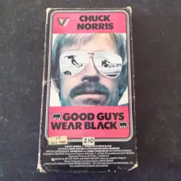 Vintage VHS – Good Guys Wear Black (1978) – Chuck Norris Action Classic