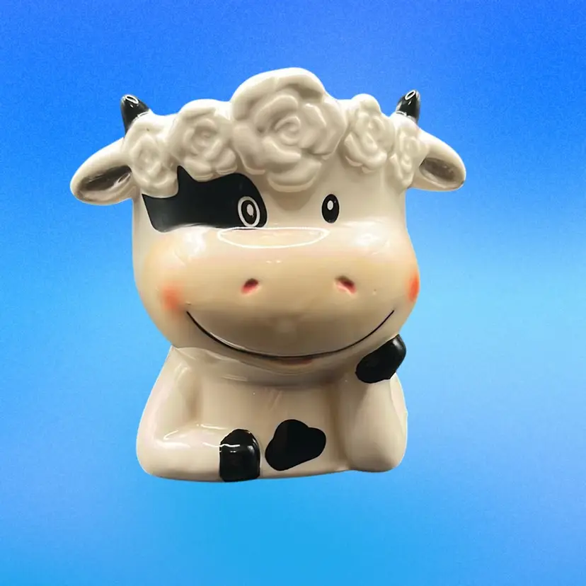 Ceramic Cow Planter